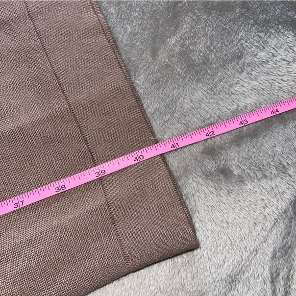 BPC collection light brown long sleeve open shoulder midi dress - Picture 10 of 10